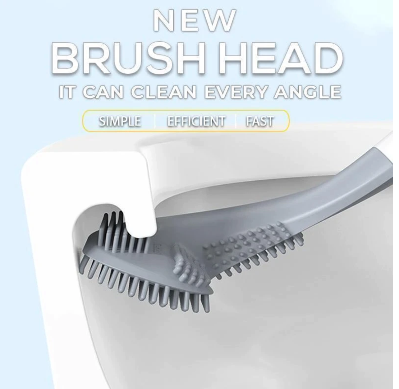 Golf Style Toilet Brush Bathroom Cleaning with High Quality Long Handle