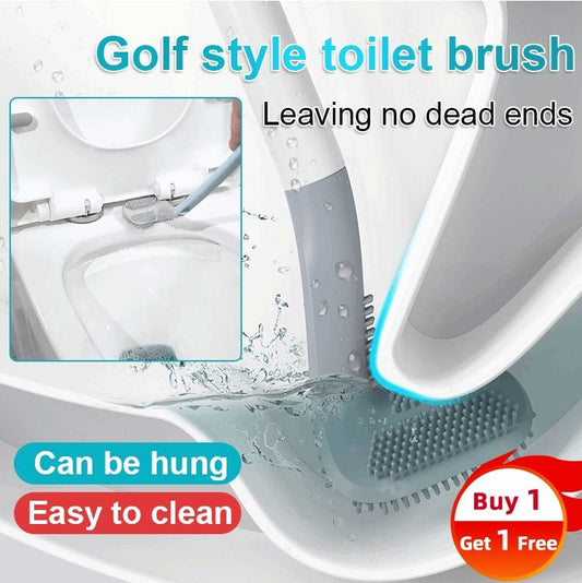 Golf Style Toilet Brush Bathroom Cleaning with High Quality Long Handle