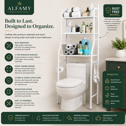 3 TIER TOILET STORAGE RACK